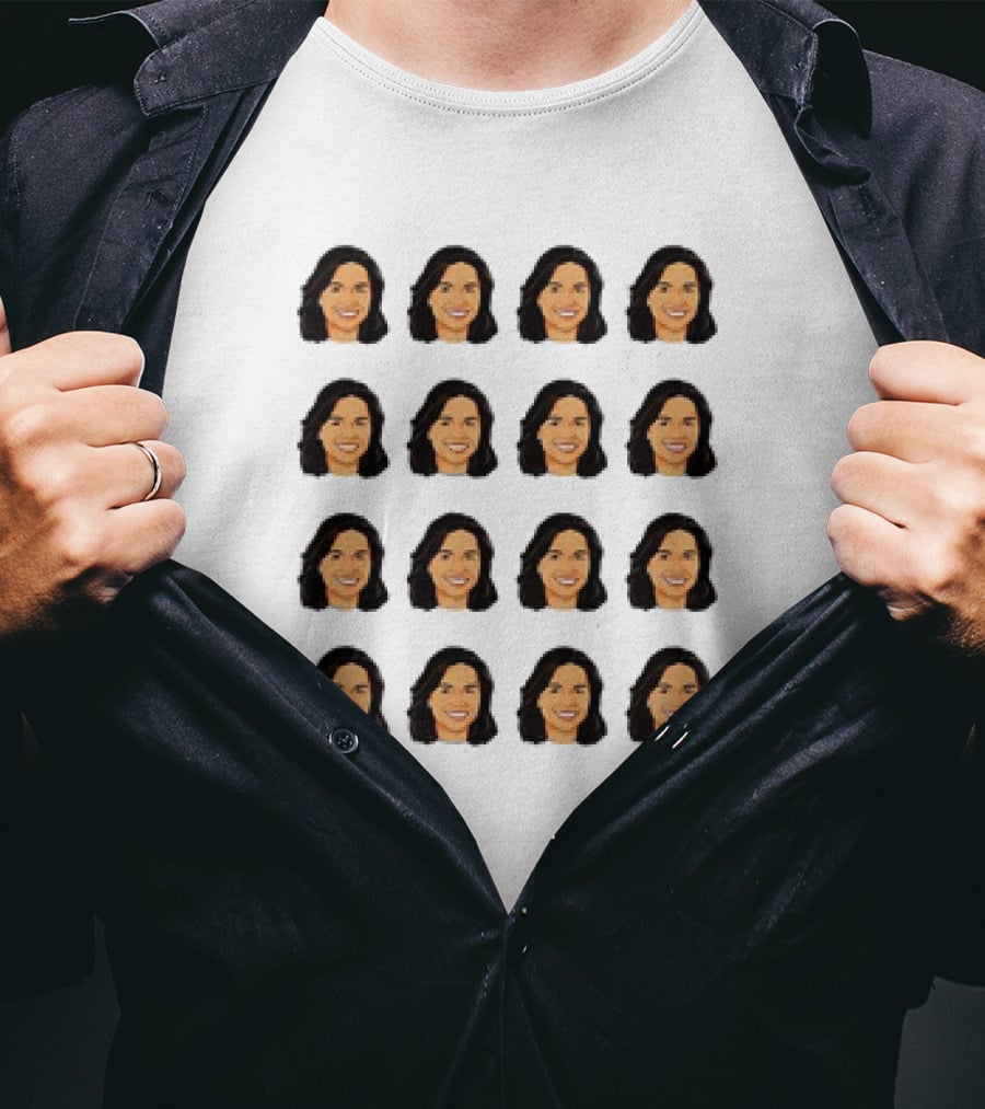 Tulsi Gabbard 16 Identical Smiling Faces T-Shirt