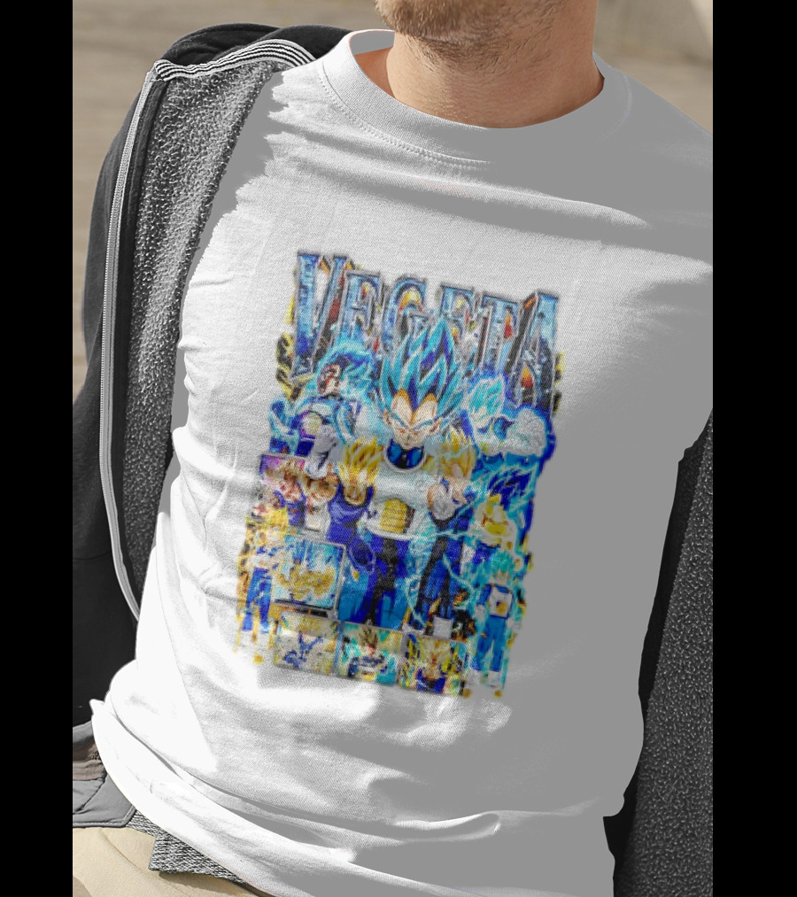 Vegeta Dragon Ball Anime Super Saiyan Blue Power Forms T-Shirt