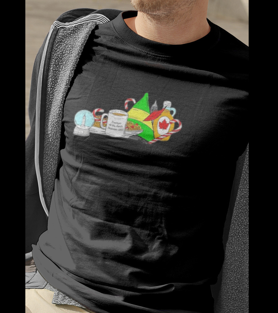 Elf-Tucky Kentucky Christmas Engulfed In Maple Syrup And Candy Canes T-Shirt