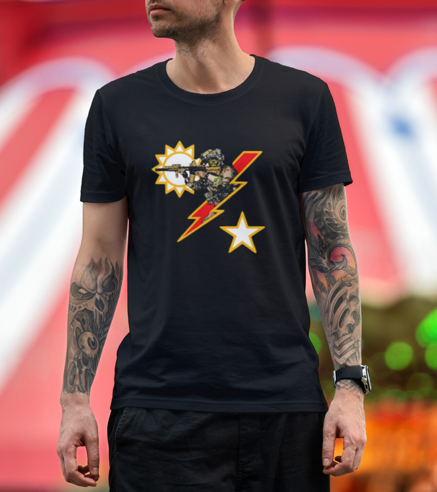 Ranger SSB Sun Lightning Soldier and Star T-Shirt