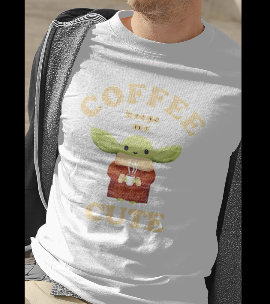 Coffee Keeps Me Cute Baby Yoda T-Shirt