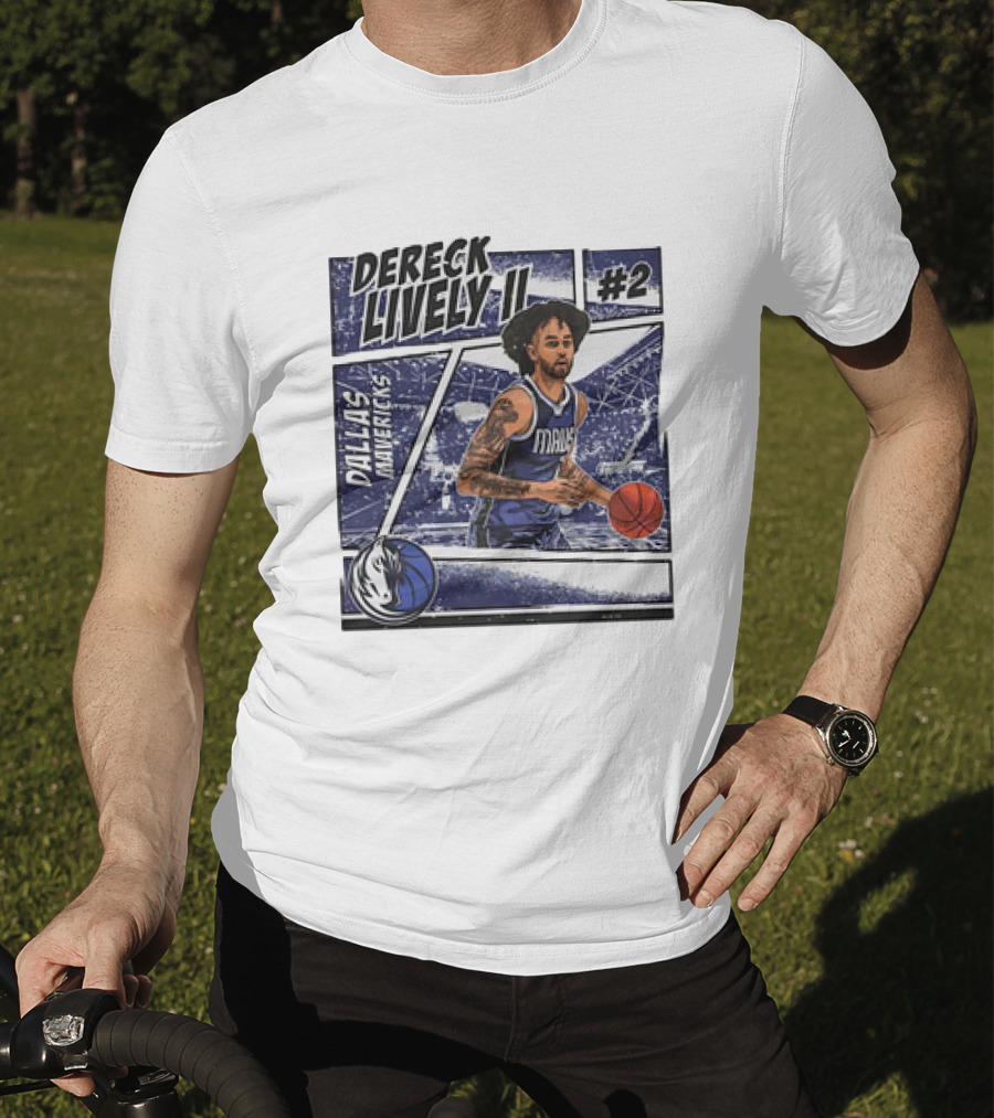 Dereck Lively II Dallas Mavericks #2 Comic T-Shirt
