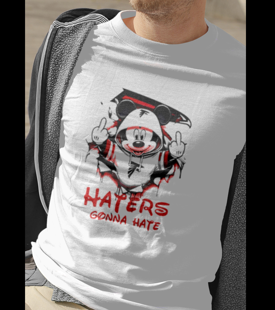 Atlanta Falcons Mickey Mouse Haters Gonna Hate T-Shirt