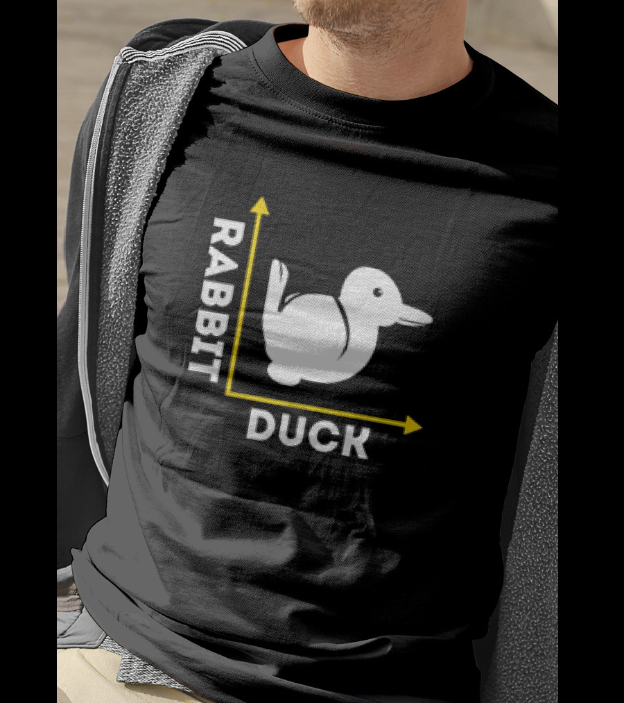Rabbit Duck Optical Illusion Chart T-Shirt