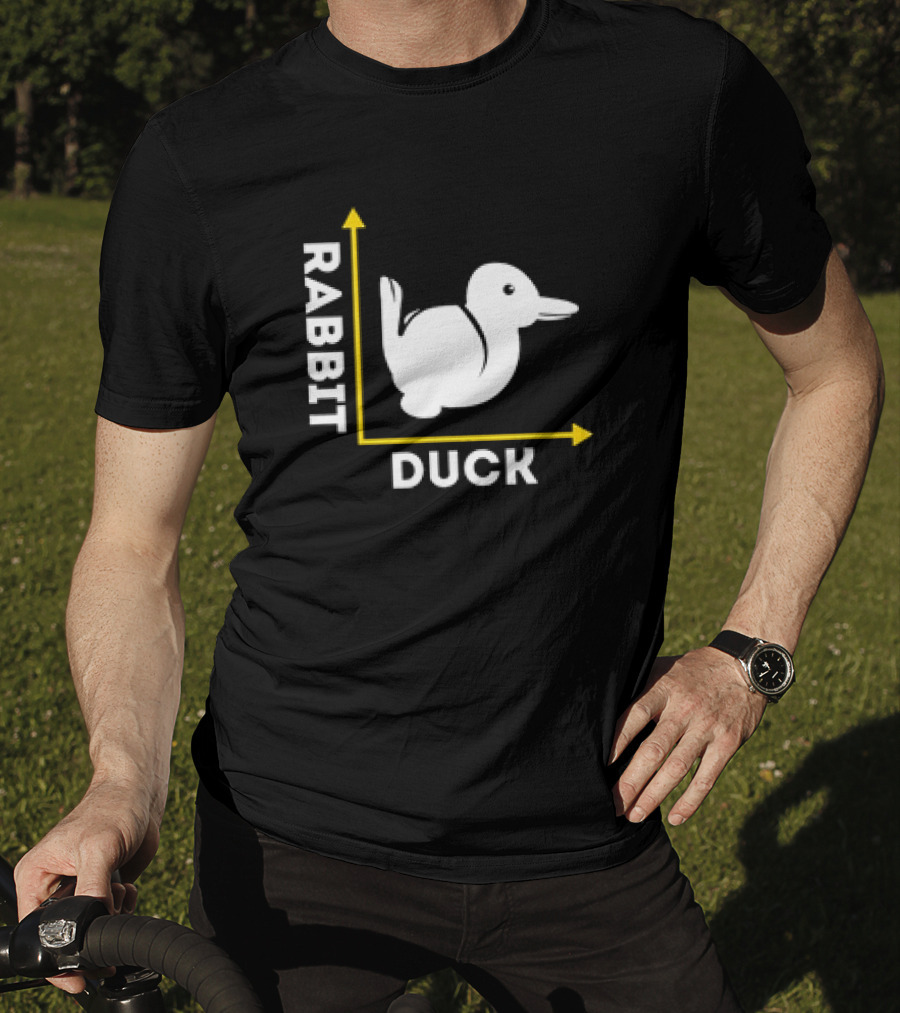 Rabbit Duck Optical Illusion Chart T-Shirt