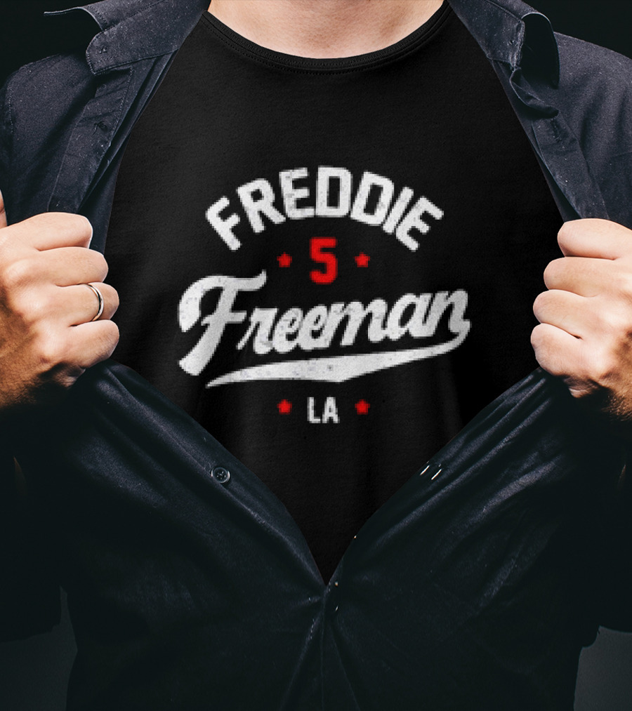 Freddie Freeman 5 LA Dodgers Baseball T-Shirt