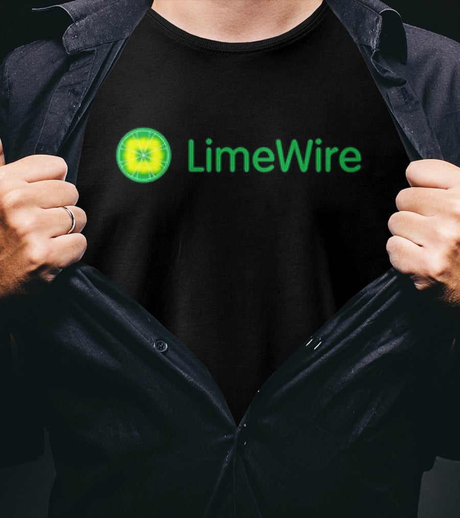 LimeWire Classic Logo Lime Design Vintage Nostalgia T-Shirt