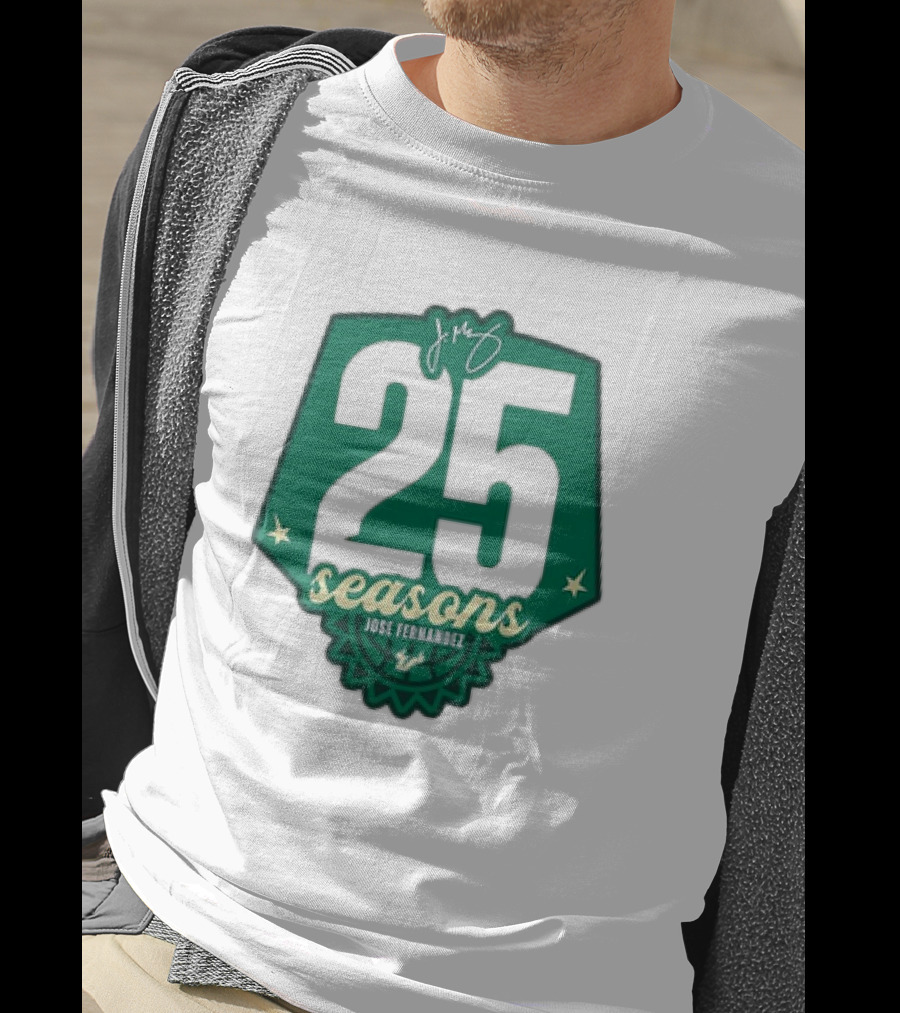USF Women's Basketball 25 Seasons Jose Fernandez T-Shirt