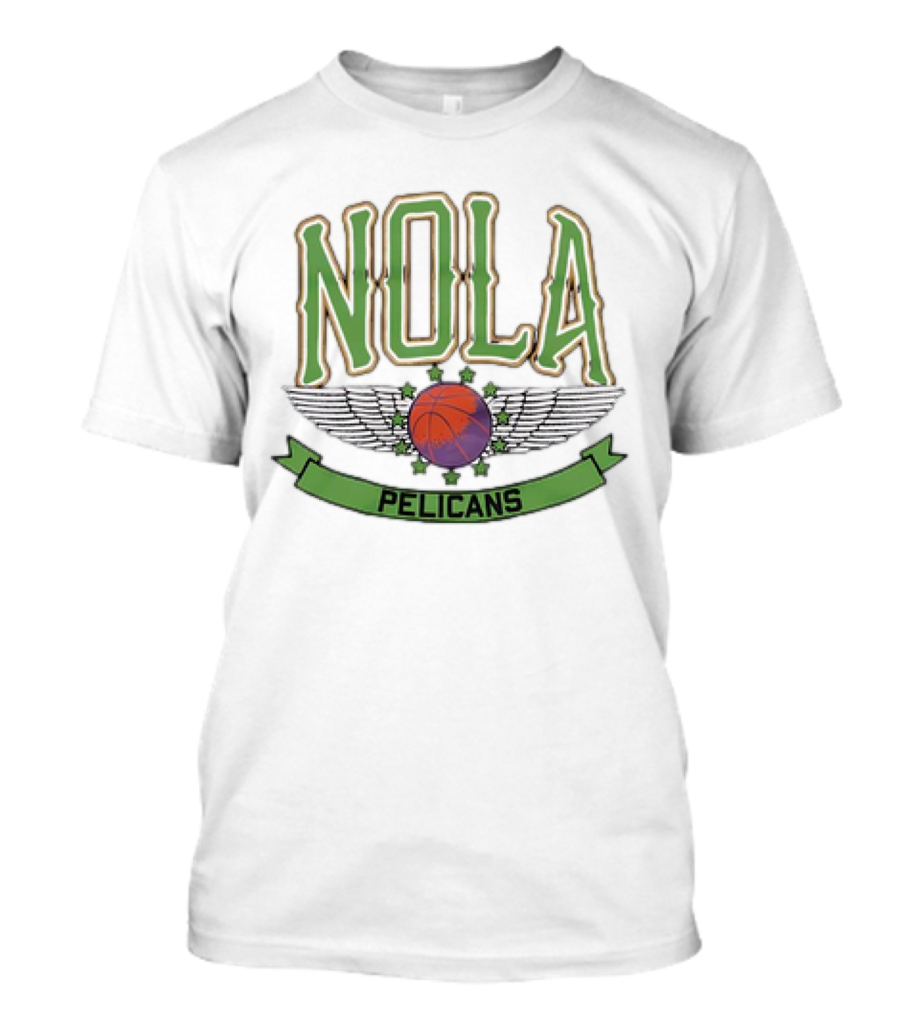 NOLA Pelicans Basketball Wings T-Shirt