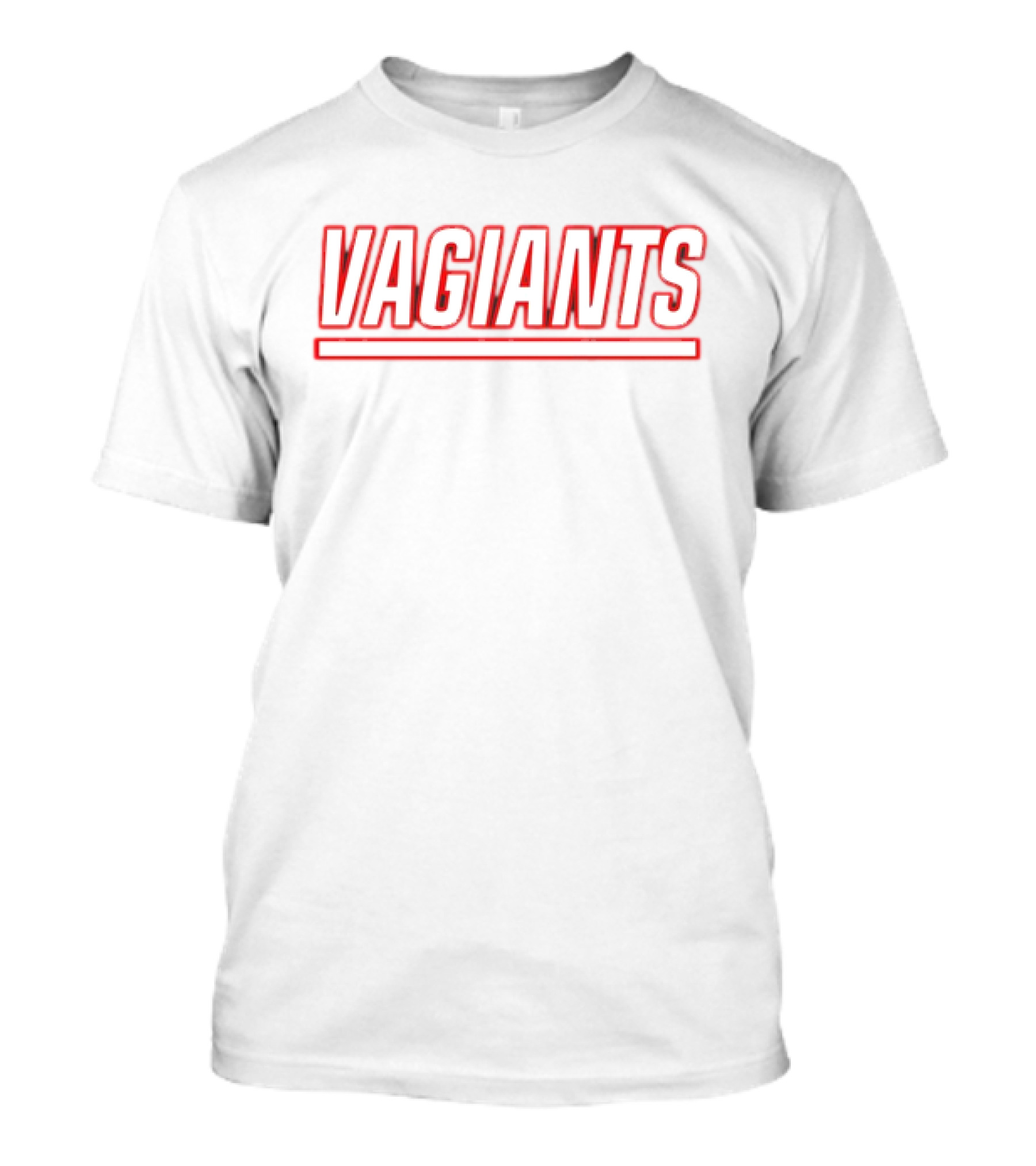 New York Vagiants Bold Red Lettering T-Shirt