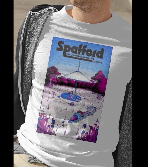 Spafford Live At The Crocodile Seattle 11/10/24 Vintage Sci-Fi Scene T-Shirt