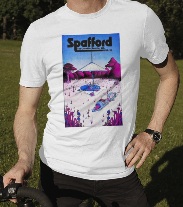 Spafford Live At The Crocodile Seattle 11/10/24 Vintage Sci-Fi Scene T-Shirt