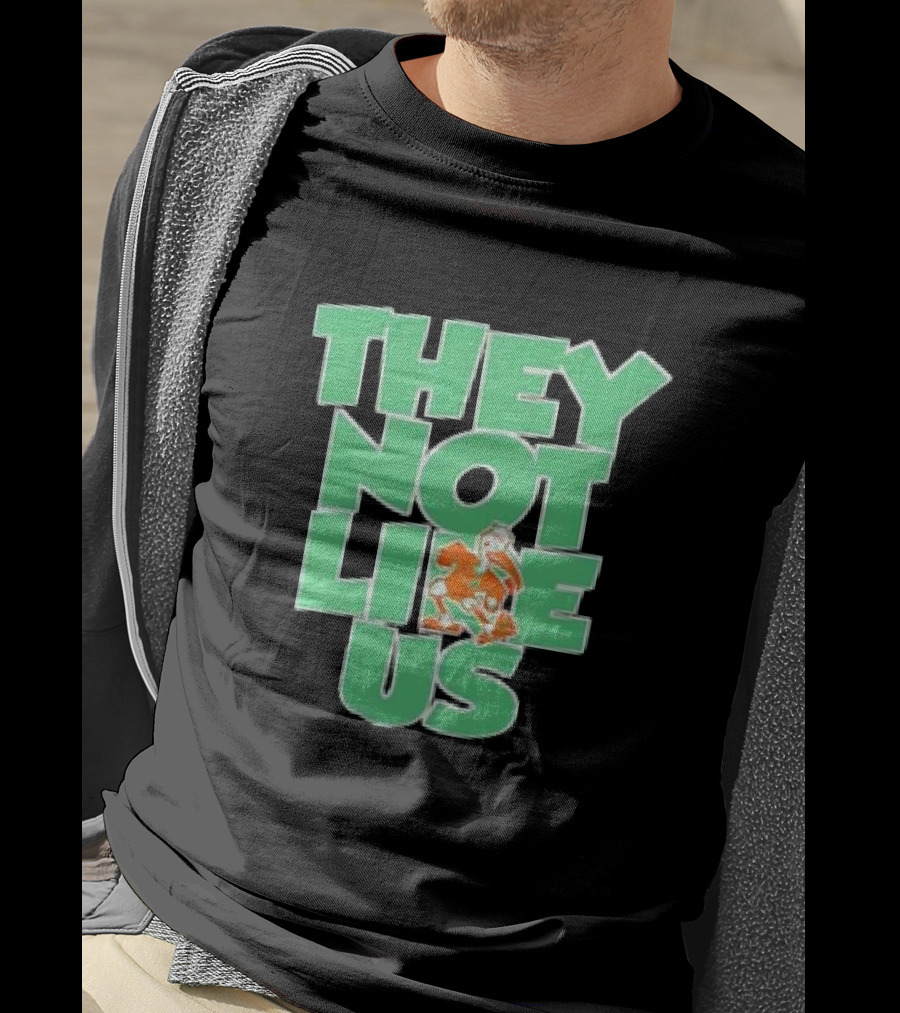 Original Miami Hurricanes They Not Like Us Iconic Team Spirit T-Shirt
