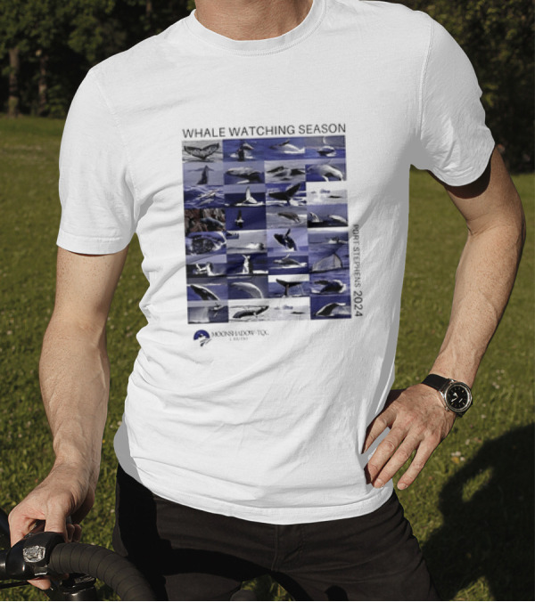 WHALE WATCHING SEASON PORT STEPHENS 2024 MOONSHADOW TQC CRUISES T-Shirt