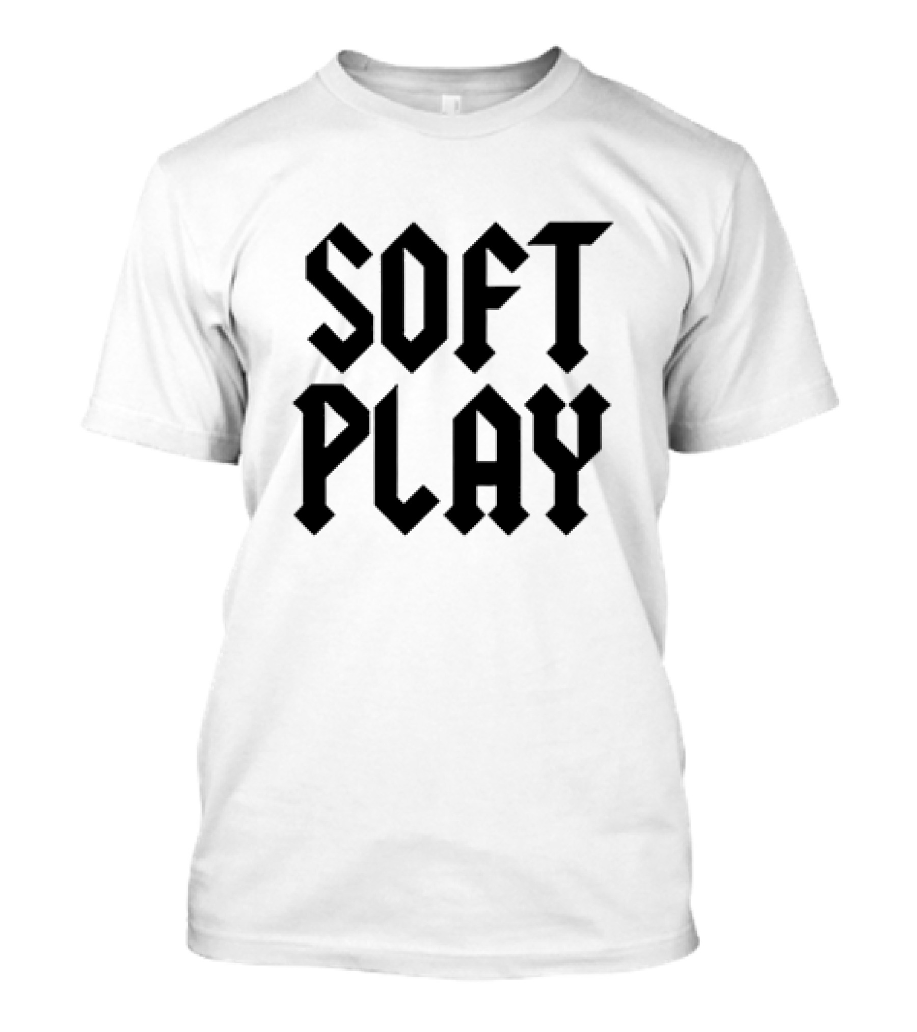 Soft Play Retro Gothic Text T-Shirt