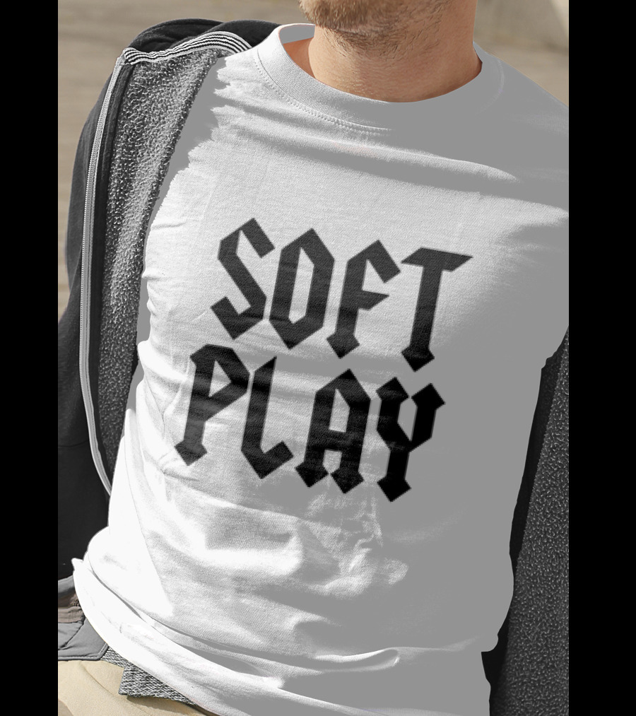 Soft Play Retro Gothic Text T-Shirt