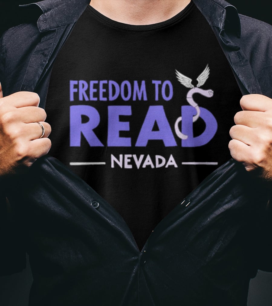 Freedom To Read Nevada Serpent With Wings T-Shirt