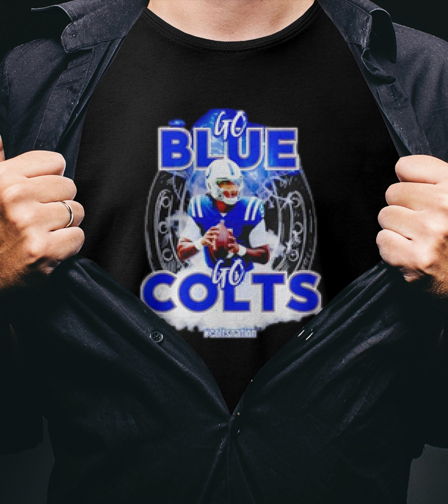 Anthony Richardson Indianapolis Colts NFL Go Blue Go Colts Football Fan T-Shirt