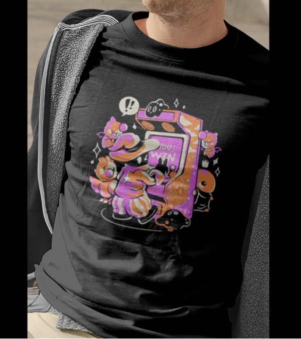 Magic Arcade Vivi And Friends You Win Retro Play T-Shirt