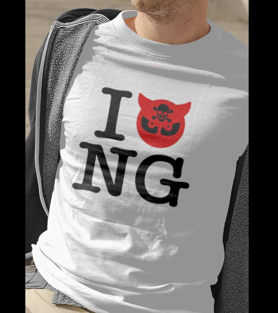 I Love NG Skull Emblem T-Shirt