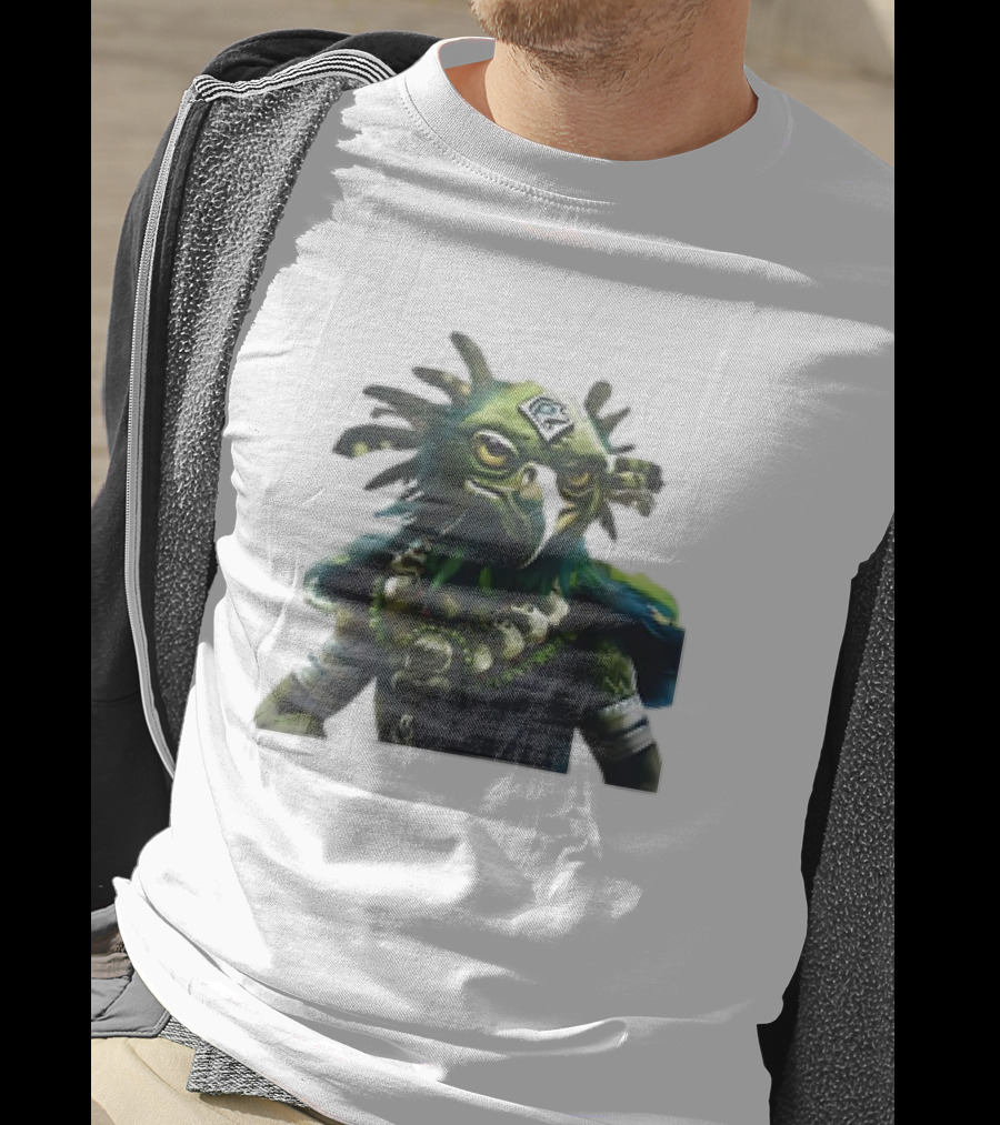 Seattle Seahawks Vintage Mascot Fantasy Bird God T-Shirt