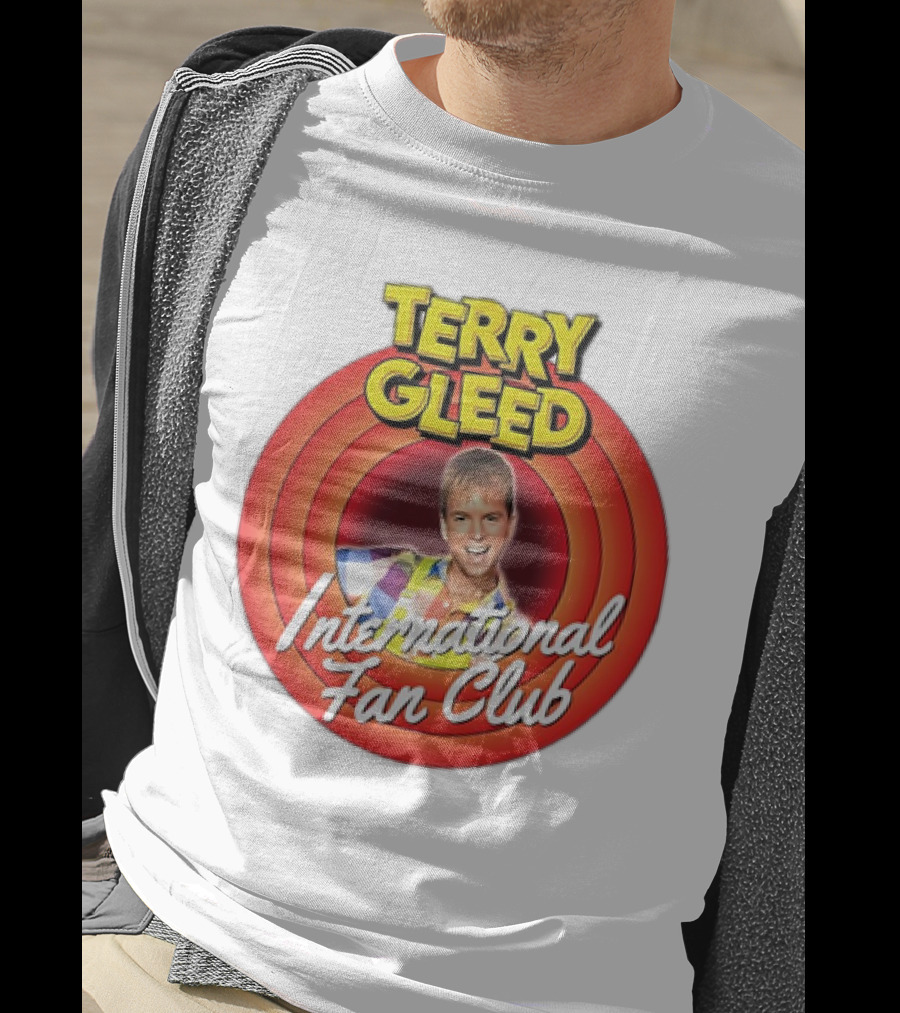 Terry Gleed International Fan Club Retro Style Badge T-Shirt
