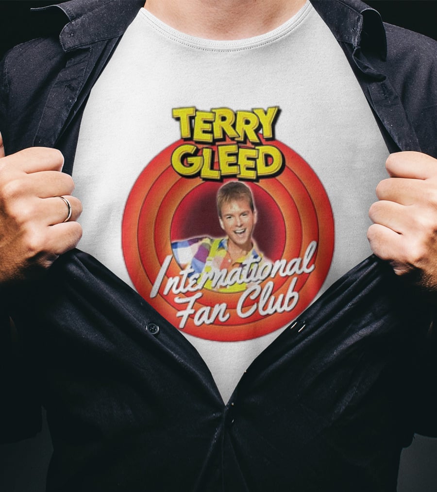 Terry Gleed International Fan Club Retro Style Badge T-Shirt