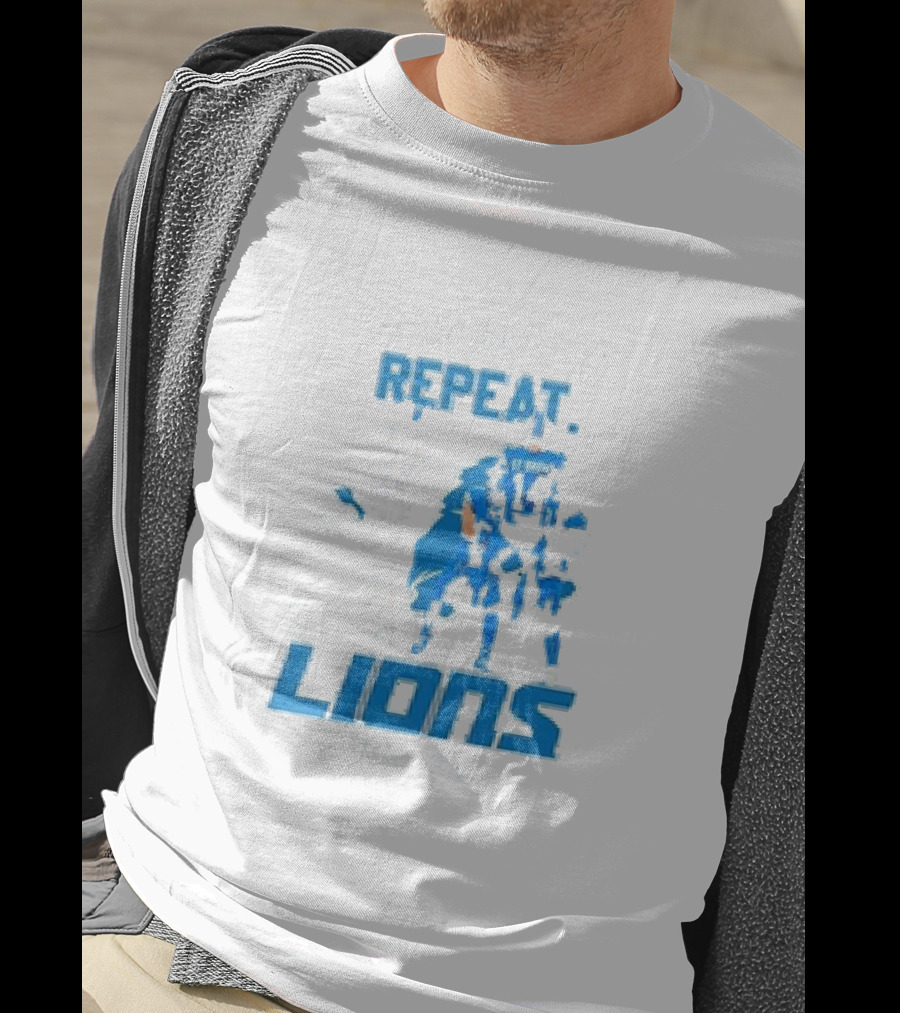 Repeat Lions Win Celebrate One Pride Detroit Lions T-Shirt