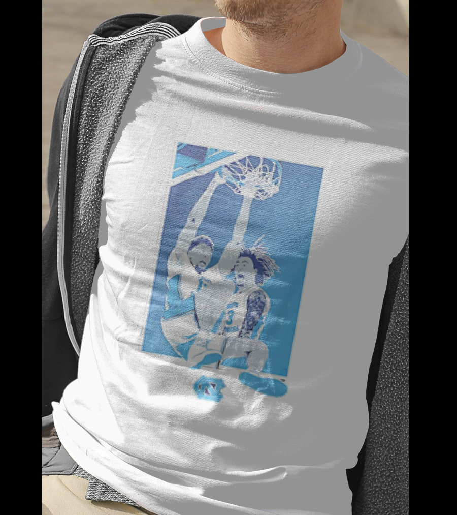 North Carolina Tar Heels Basketball Jalen Washington Elliot Cadeau Dunk Vintage T-Shirt