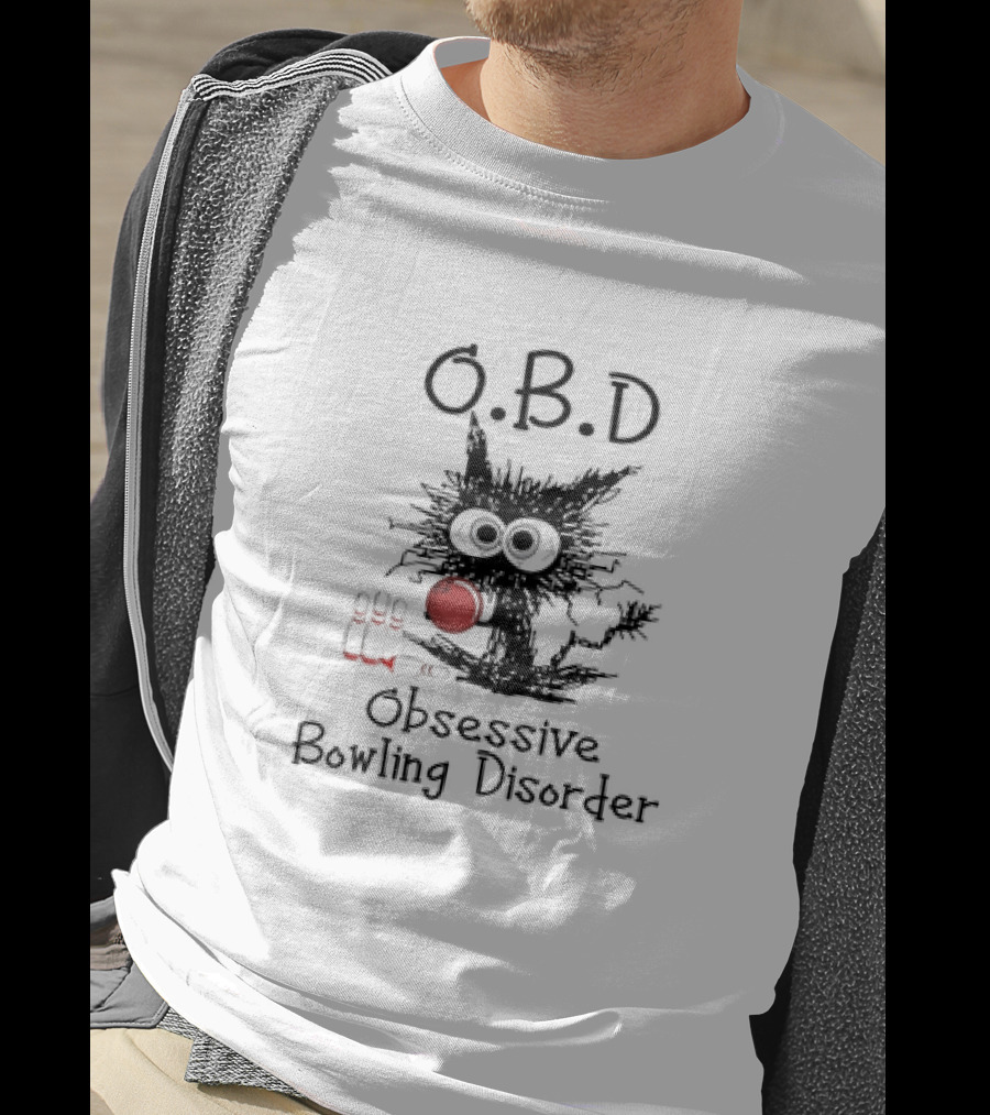 O.B.D Obsessive Bowling Disorder Bowling Pin Monster T-Shirt
