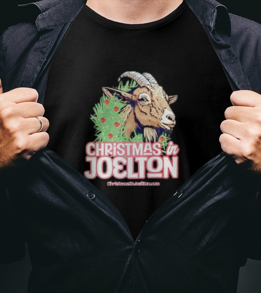 Christmas In Joelton Funny Goat Christmas T-Shirt