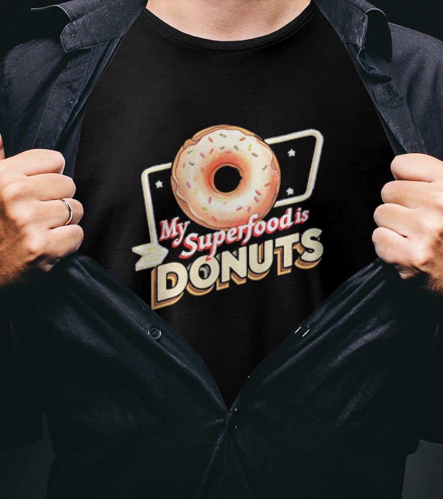 My Superfood Is Donuts Vintage T-Shirt