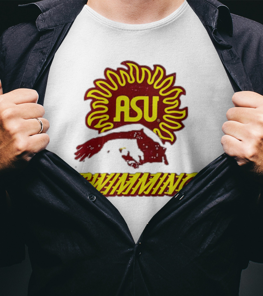 ASU Swimming Sun Devil Logo Dive Team T-Shirt