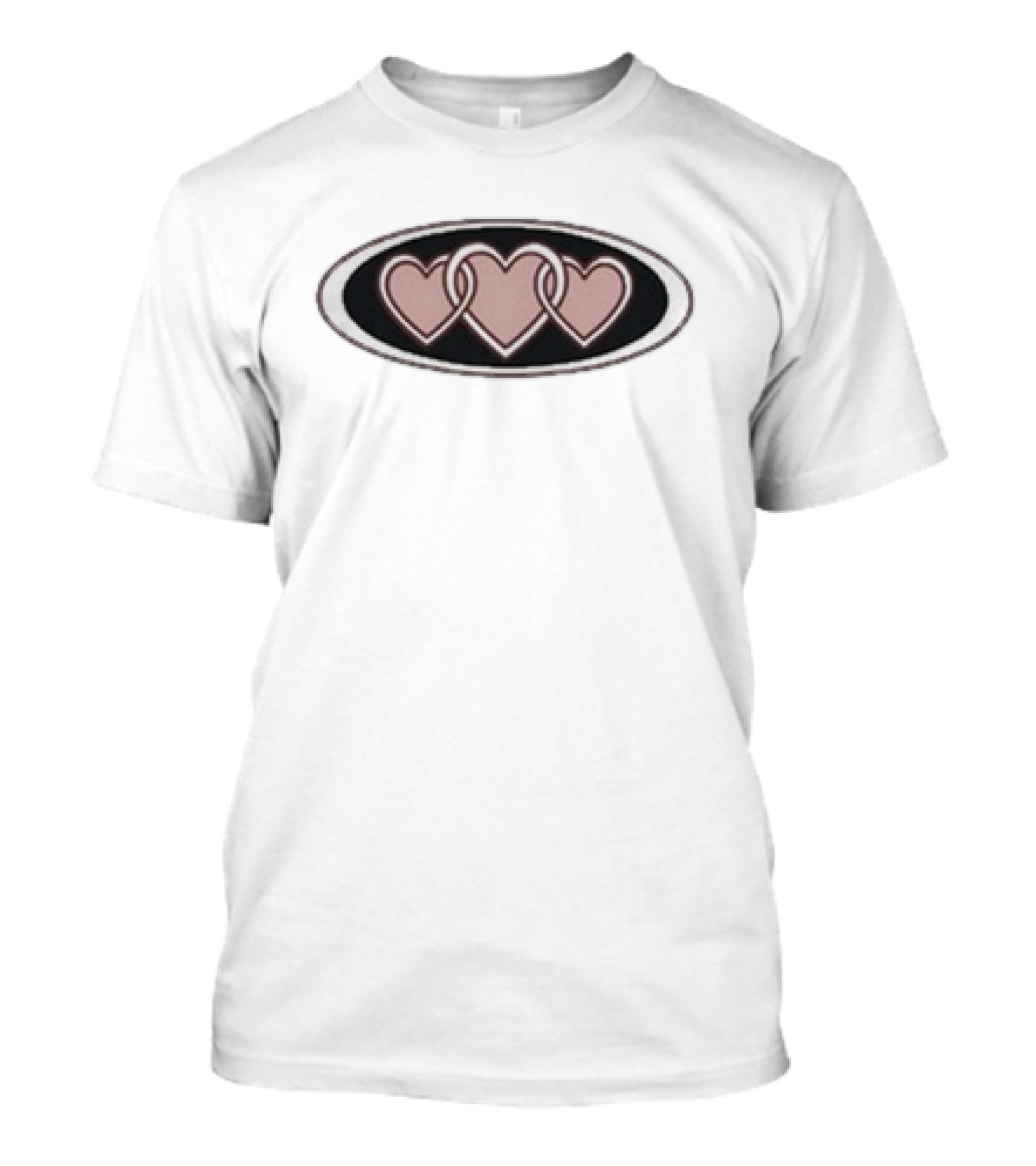 Eddy Burback Yikes Of Hearts Interlocking Heart Trio T-Shirt
