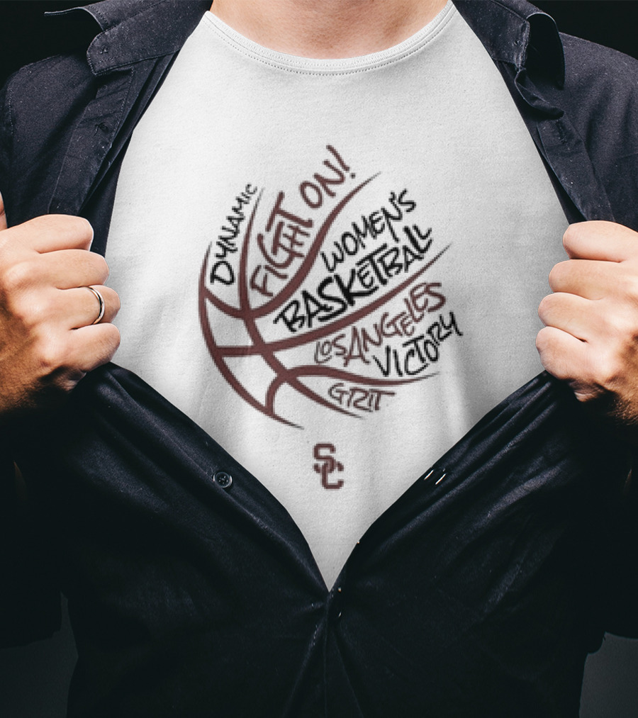 Dynamic Fight On USC Women’s Basketball Los Angeles Victory Grit T-Shirt