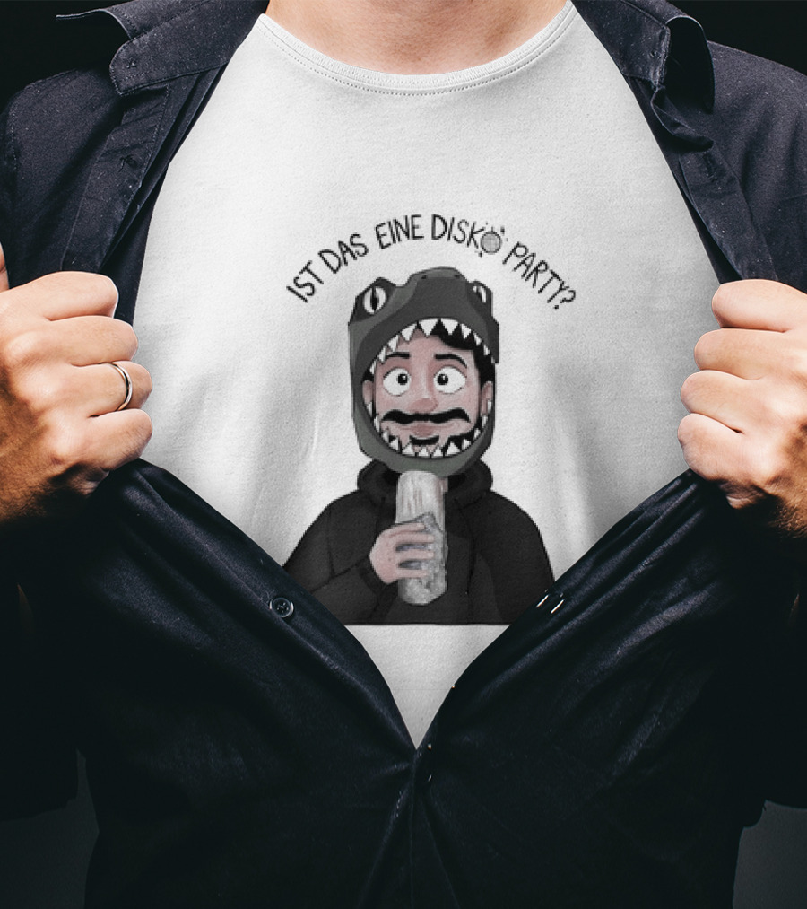 Ist Das Eine Disko Party Dinosaurier Kostüm Mann Essen T-Shirt