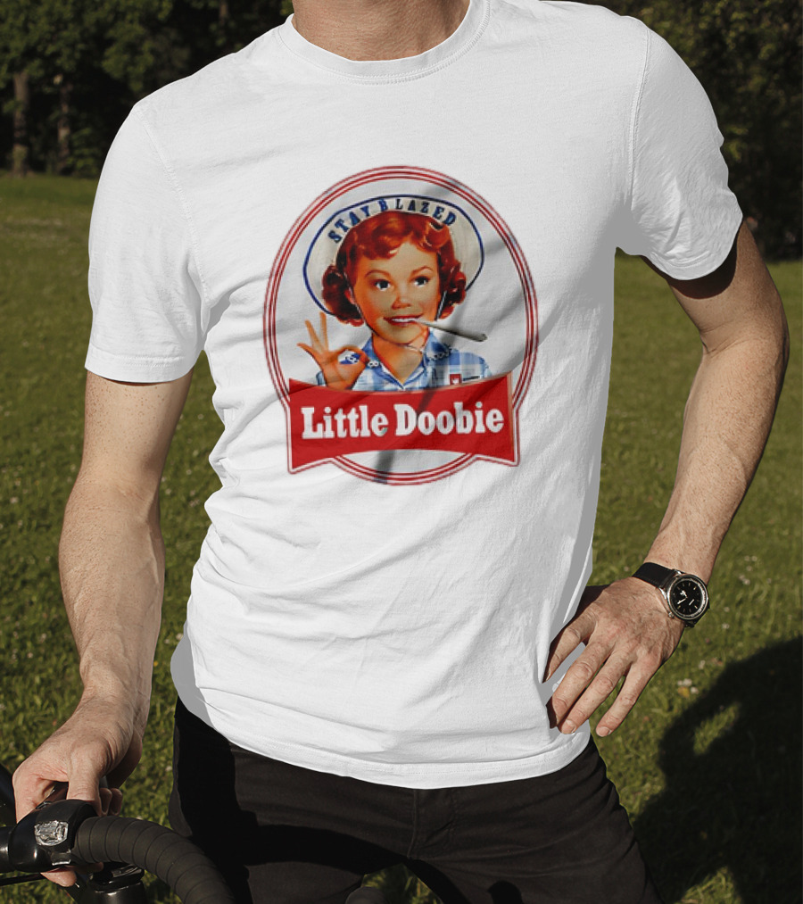Stay Blazed Little Doobie Smoking Weed Funny T-Shirt