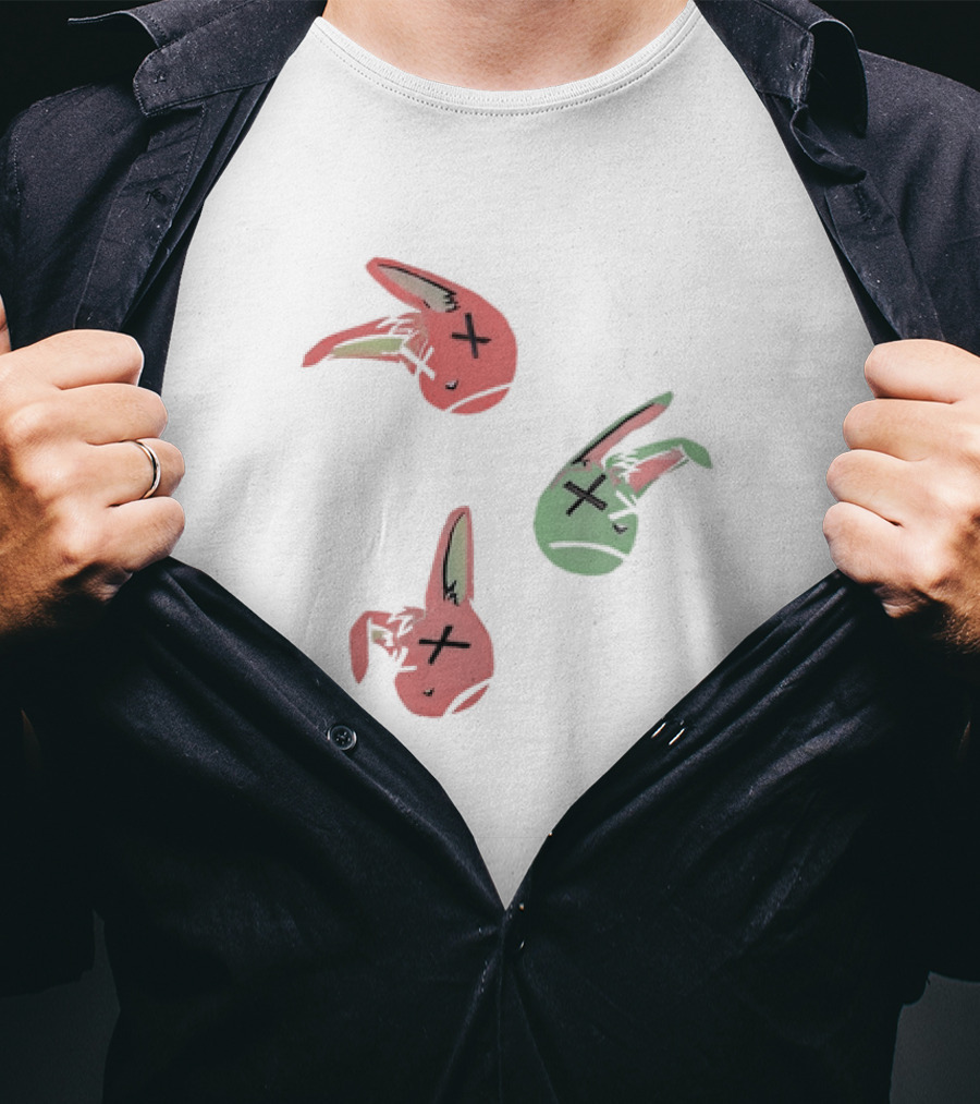 Lucky Rabbit Squad Duck Season Pastel Bunny Heads T-Shirt