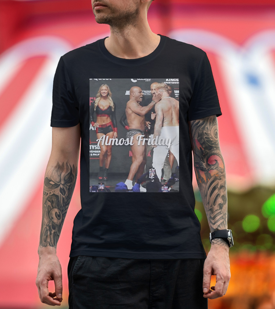 Jake Paul vs Mike Tyson Almost Friday Face-Off Event T-Shirt
