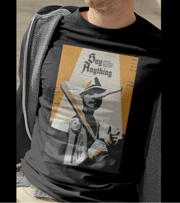 Say Anything Nov 16 2024 Grand Rapids MI GLC Live At 20 Monroe Pinocchio Baseball T-Shirt