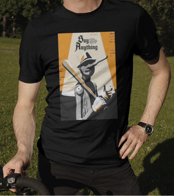 Say Anything Nov 16 2024 Grand Rapids MI GLC Live At 20 Monroe Pinocchio Baseball T-Shirt