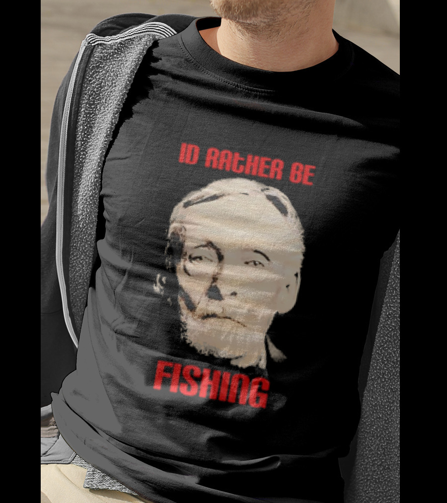 Id Rather Be Fishing Albert Fish T-Shirt
