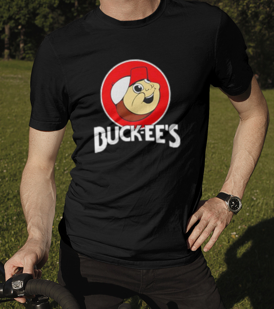Buck-ee’s Cartoon Retro Logo Red Cap Circle T-Shirt