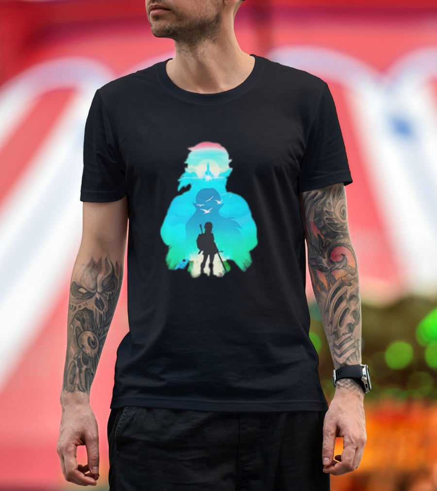 Hero Landscape Anime Adventure T-Shirt