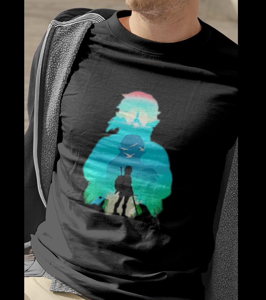Hero Landscape Anime Adventure T-Shirt