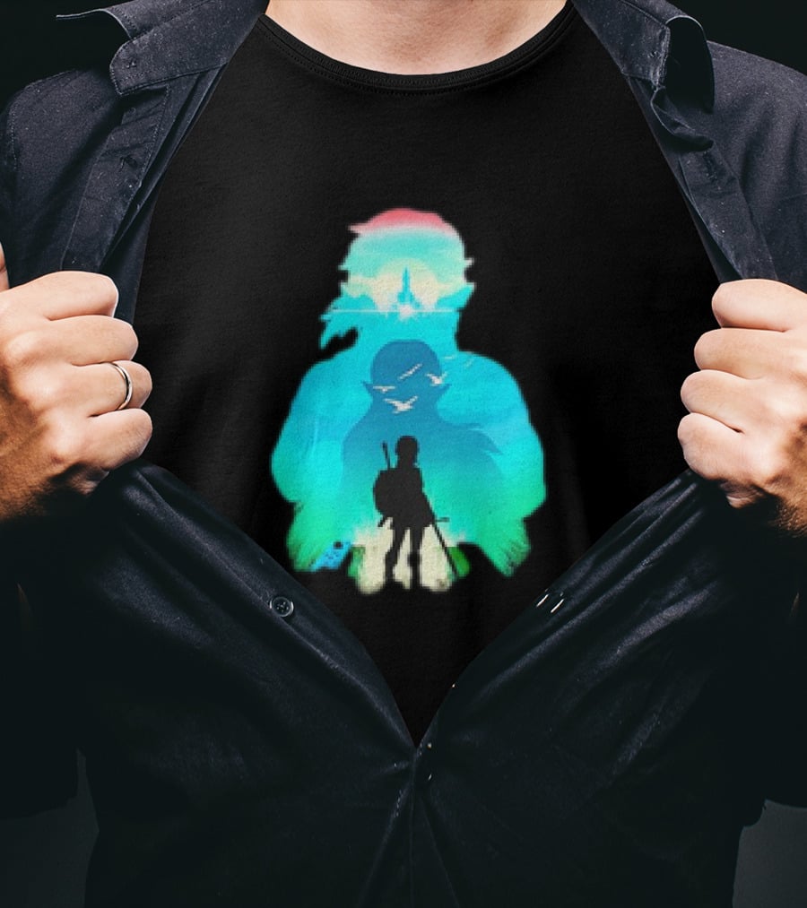 Hero Landscape Anime Adventure T-Shirt