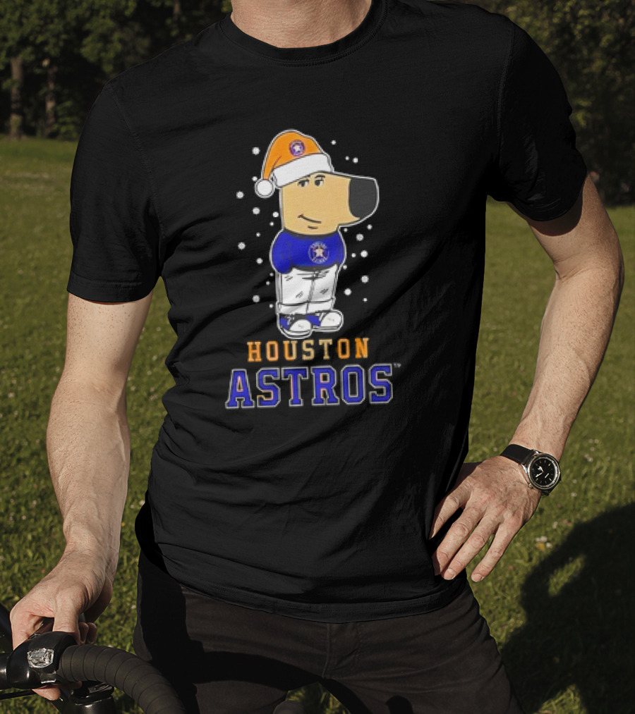 Houston Astros Christmas Chill With Festive Character T-Shirt