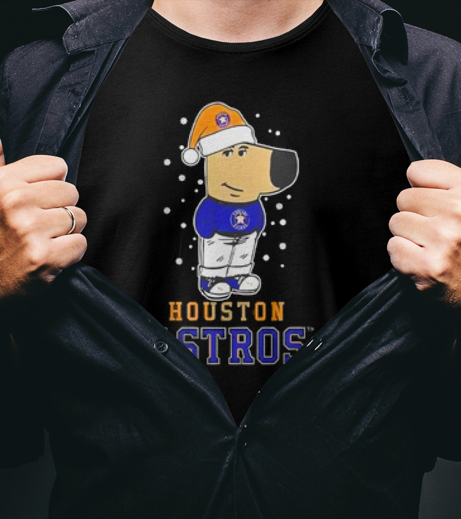 Houston Astros Christmas Chill With Festive Character T-Shirt