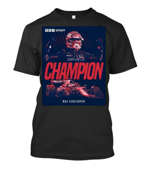 BBC Sport Max Verstappen Champion Oracle Racing T-Shirt