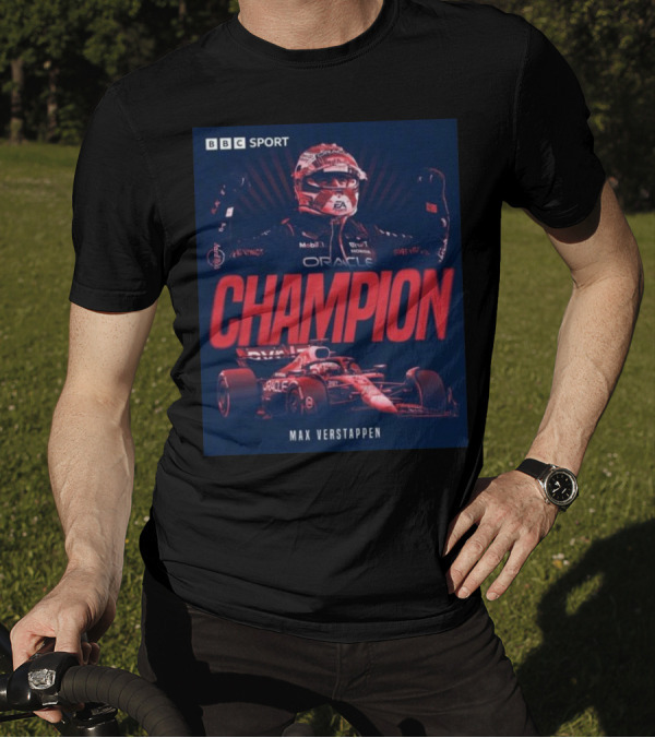 BBC Sport Max Verstappen Champion Oracle Racing T-Shirt